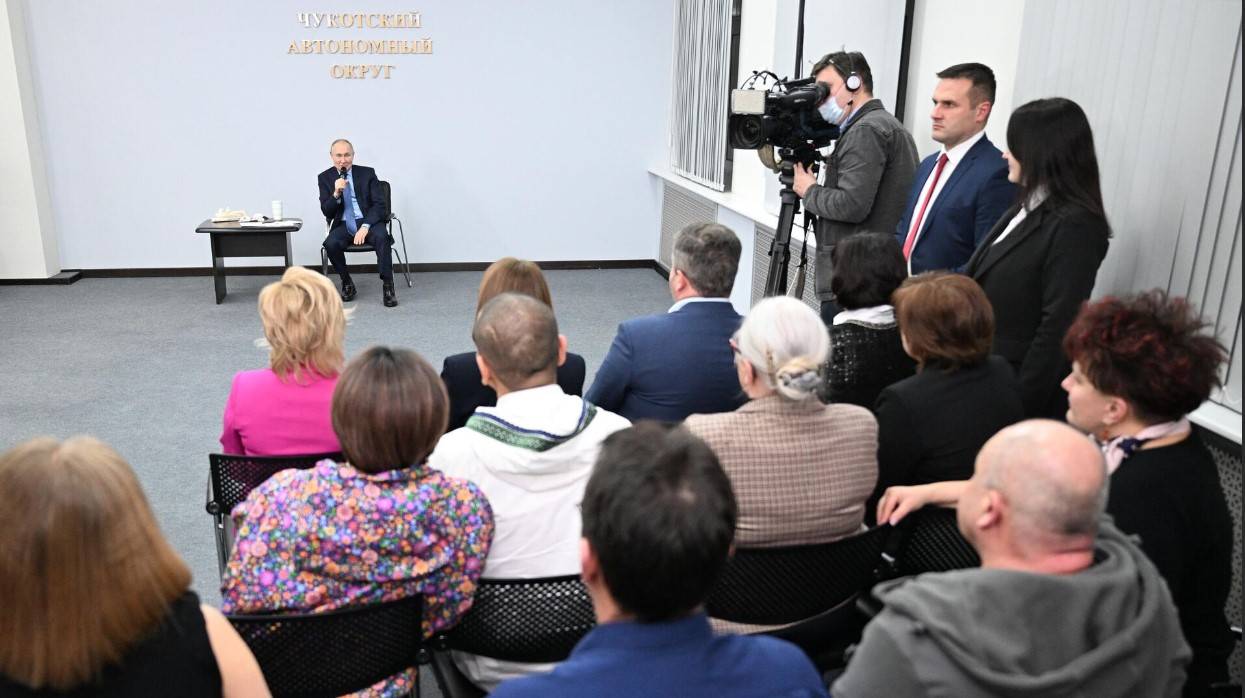  Среща на Владимир Путин в Чукотка 